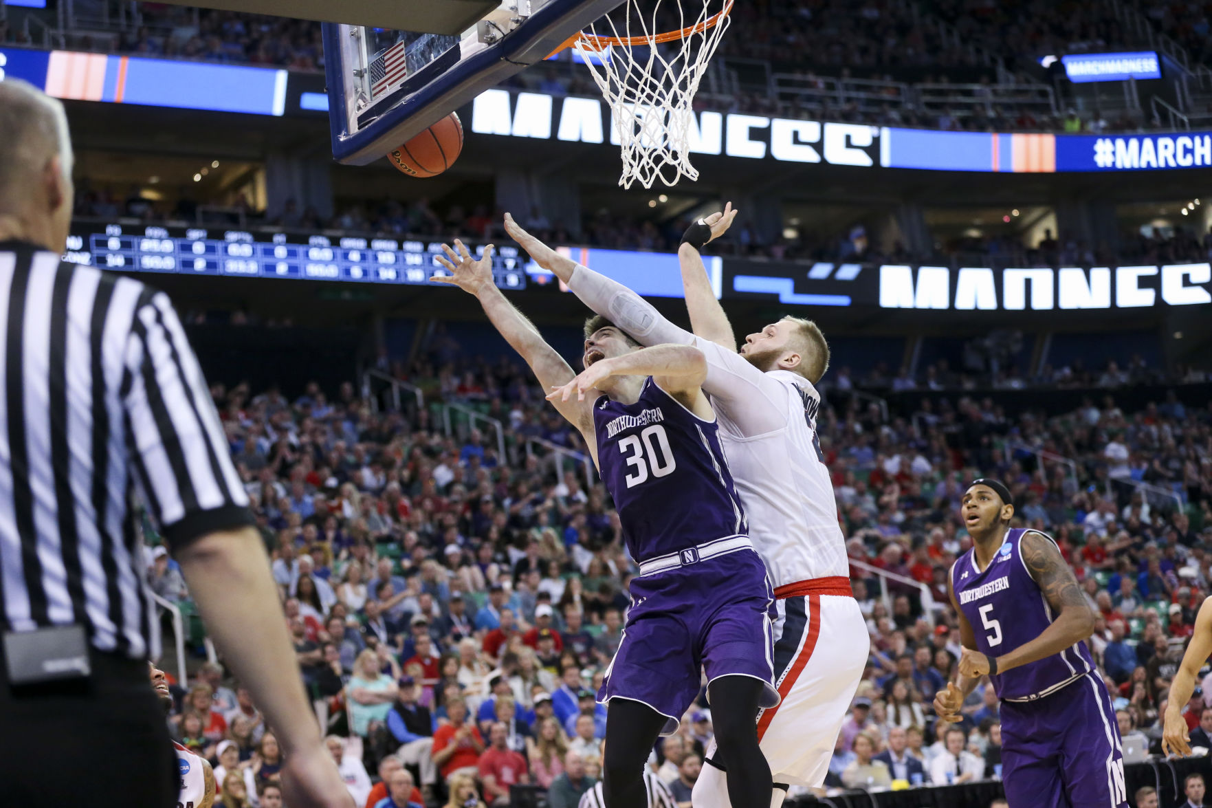 17. Gonzaga gets away with goaltending